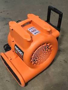 1625 CFM 3-Speed Portable Blower Fan Air Mover with Collapsible Handle and Rear Wheels for Water Damage Restoration by RIDGID  Customer Returns See Pictures
