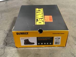 Mens Titanium Waterproof Work Boots - Steel Toe - Brown Size 11.5(W) by DEWALT   Customer Returns See Pictures