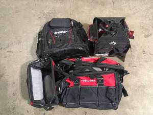 Lot of Husky Tool Bags Customer Returns See Pictures