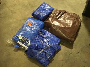 Lot of Tarps  Customer Returns See Pictures