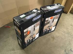 2 Lots of 1500-Watt 5120 BTU Electric Oil Filled Radiator Space Heater Quiet Full Room Comfort by DeLonghi Customer Returns See Pictures
