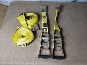 Lot of 2 Large Ratchet Straps