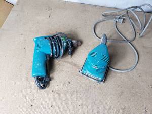 Corded Makita Sander and Drill