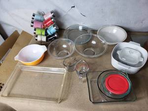Pyrex and Other Baking Ware, Herb Containers
