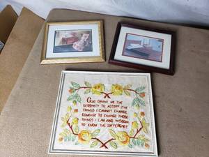 Lot of 3 Wall Hanging Pictures