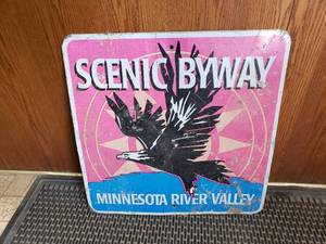 Old Scenic Byway Minnesota River Valley Sign