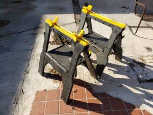 Pair of Plastic Saw Horses