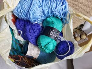 Lot of Yarn, Cloth and More