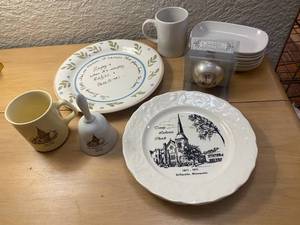 Assorted White Decorative Plates, Appetizer Dishes & More