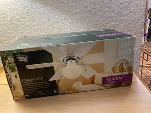 White Atrium Hugger Appliance Ceiling Fan