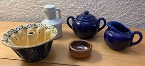 Decorative Blue Pottery Dishware & More
