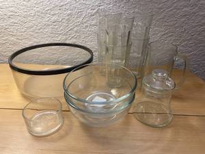 Clear Dishware Lot