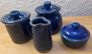 Blue Ceramic Pottery Dishes