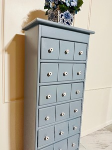lot 36 image: Vintage Refinished Tall Chest of Drawers