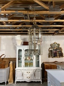 lot 37 image: Vintage Emerald Cut Chandelier