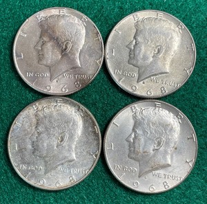 Sliver Kennedy Half Dollars
