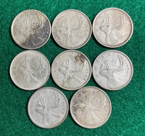 Sliver Canadian Quarters