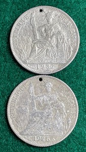 French Indochina Sliver Coins
