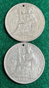 French Indochina Sliver Coins