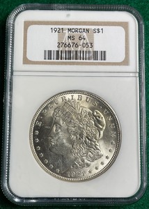 1921 Morgan Sliver Dollar MS 64