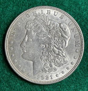 1921 P Morgan Sliver Dollar