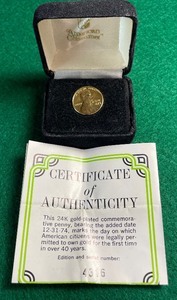 Gold Plated Commemorative Lincoln Penny