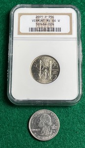 W Mint Marked Quarter & NGC  Quarter
