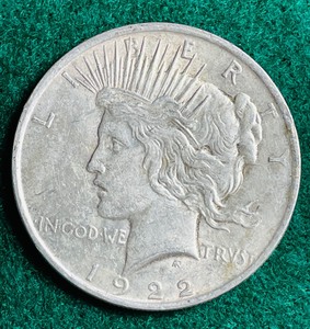 1922 P Peace Dollar