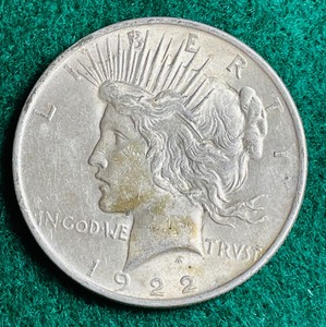 1922 P Peace Dollar