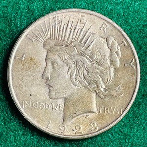 1923 D Peace Dollar