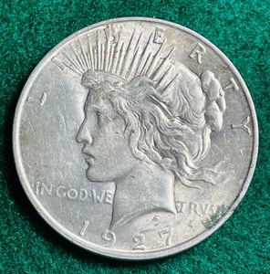 1927 D Peace Dollar