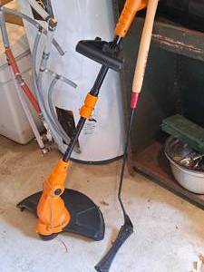 lot 155 image: Lot of (2) Weed Whips - Worx Electric, True Temper Manual