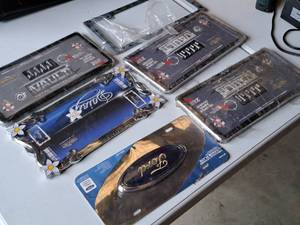 lot 165 image: Lot of (6) License Plate Holders