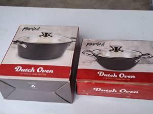 lot 245 image: Lot of (2) Parini Dutch Ovens (in original packaging)