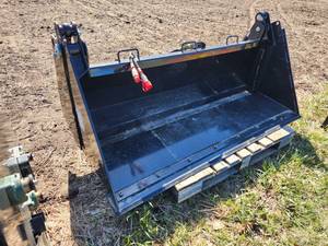 lot 143 image: 2022 Topcat 4IN1BCT 403-kg 2000mm Skid Steer 4-In-1 Bucket Attachment (New, Never Used )