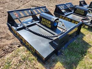 lot 146 image: 2022 Mower King SSRC 354-kg 2000mm Skid Steer Brush Mower Attachment (New, Never Used )