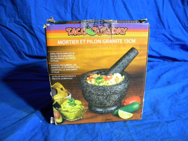 Taco Tuesday Granite Mortar & Pestle Set