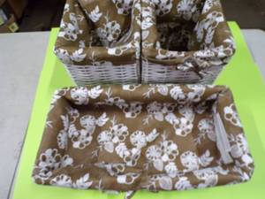 Brand New Lot of 3 - Woven Laundry Baskets