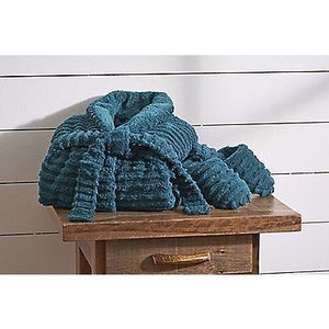 Brand New Geneva Home Fashion Womens Textured Robe and Slippers Set LXL ((Original MSRP $59.99))