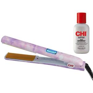 Looks New - Works CHI Limited Edition Digital Ceramic 1 Flat Iron ((Original MSRP $13.88))