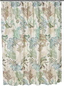 Brand New  Barefoot Bungalow Atlantis Shower Curtain, 72x72-inch, Jade