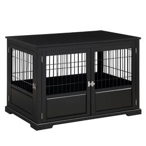 Brand New Merry Products Fairview Triple Door Dog Crate - Large, Black ((Original MSRP $379.99))