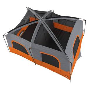 Brand New Core Equipment 14 x 10 Straight Wall 2-Room Cabin Tent - Sleeps 10 ((Original MSRP $349.99))