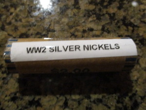 Full Roll (40) Jefferson Silver War Nickels - Multiple dates present