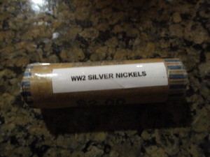 Full Roll (40) Jefferson Silver War Nickels - Multiple dates present