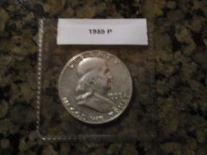 1959-P Franklin Silver Half Dollar