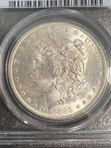 1885-O US MORGAN SILVER DOLLAR MS63 PCGS