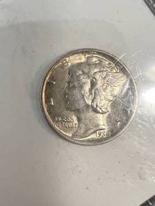 1939 US MERCURY DIME AU