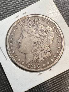 1896-S MORGAN SILVER DOLLAR XF40
