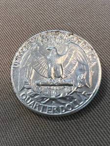 1957-D WASHINGTON SILVER QUARTER BU-UNC
